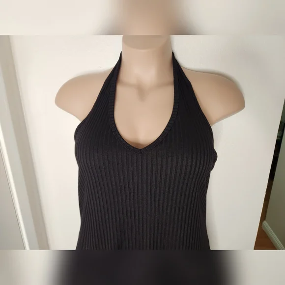 Bozzolo Black Halter Dress - Picture 2 of 5